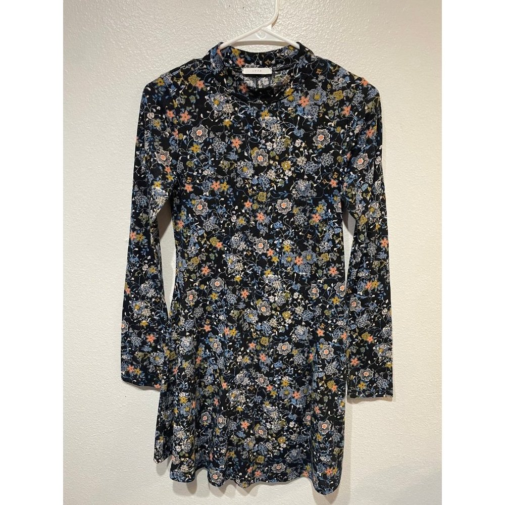 Lush S Long Sleeve Floral Dress